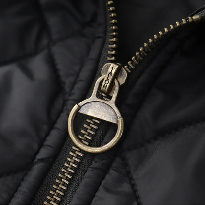 The Trouville Men’s Retro Quilted Winter  Bomber Jacket 4