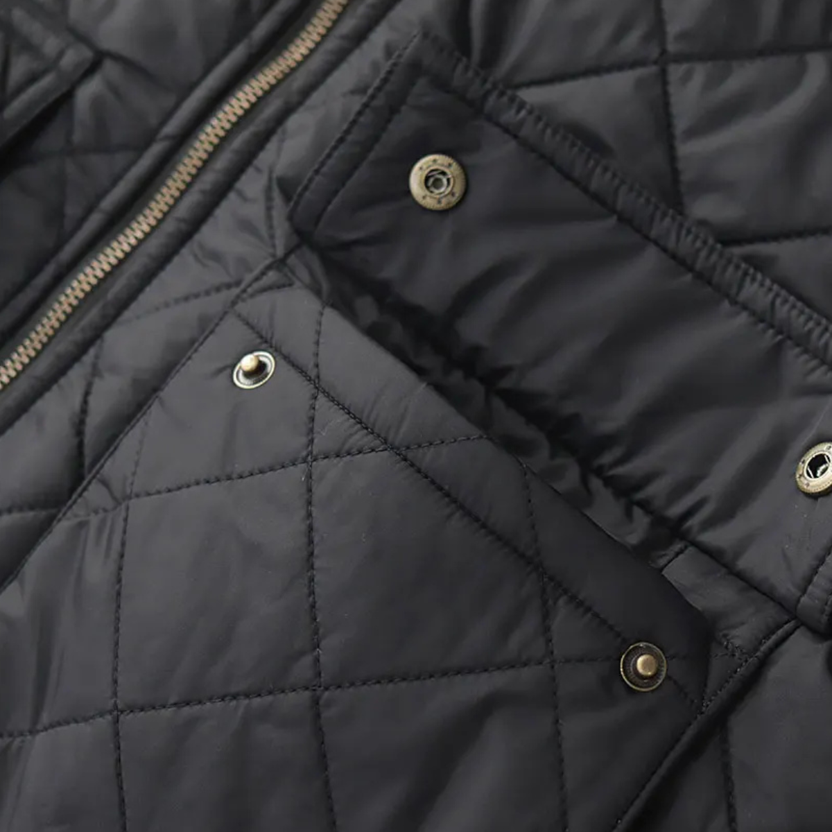 The Trouville Men’s Retro Quilted Winter  Bomber Jacket 6