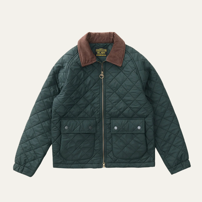 The Trouville Men’s Retro Quilted Winter  Bomber Jacket 9