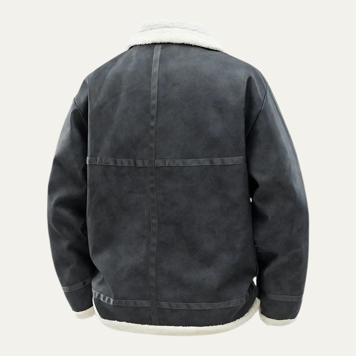 The Venezia Men’s Suede Winter Fleece Lined Aviator Jacket 1