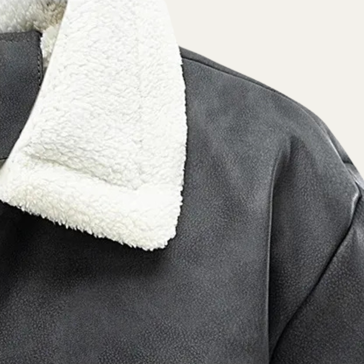 The Venezia Men’s Suede Winter Fleece Lined Aviator Jacket 3