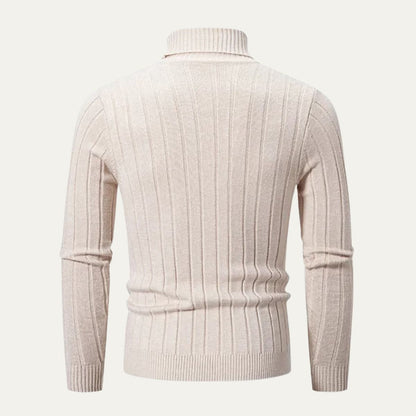 The Vercelli Men's Cable Knit Turtleneck Jumper 1