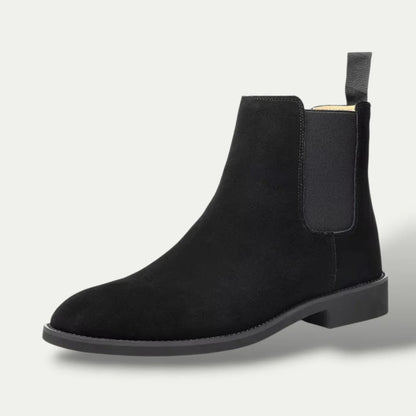 The Vienna Men's Suede Chelsea Boots - Genuine Leather Ankle Boots 0