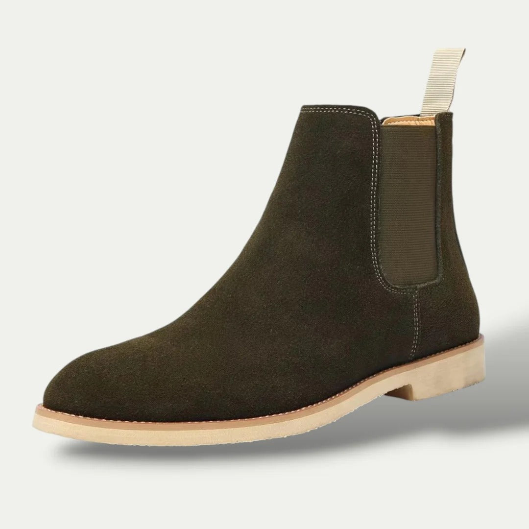 The Vienna Men's Suede Chelsea Boots - Genuine Leather Ankle Boots 3