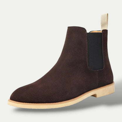 The Vienna Men's Suede Chelsea Boots - Genuine Leather Ankle Boots 4