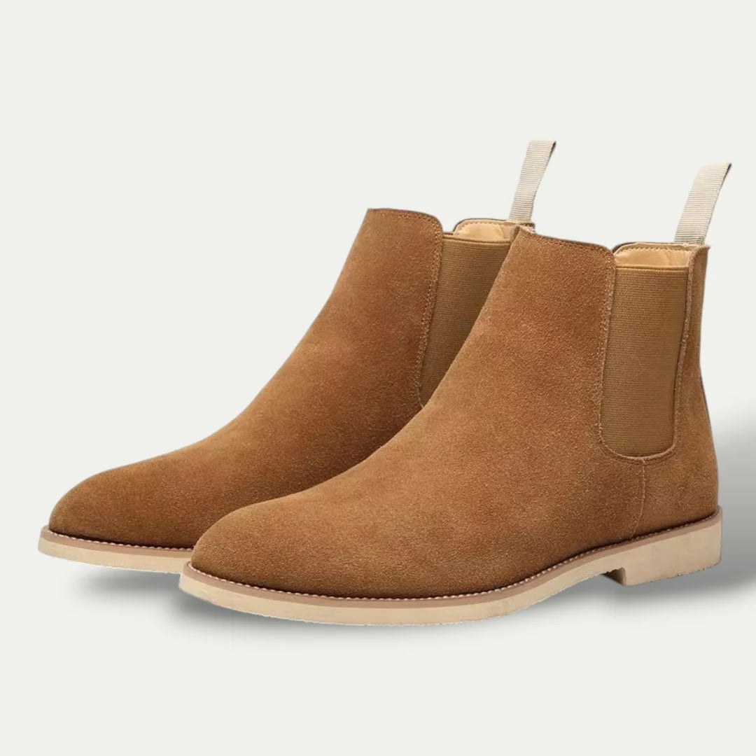 The Vienna Men's Suede Chelsea Boots - Genuine Leather Ankle Boots 5