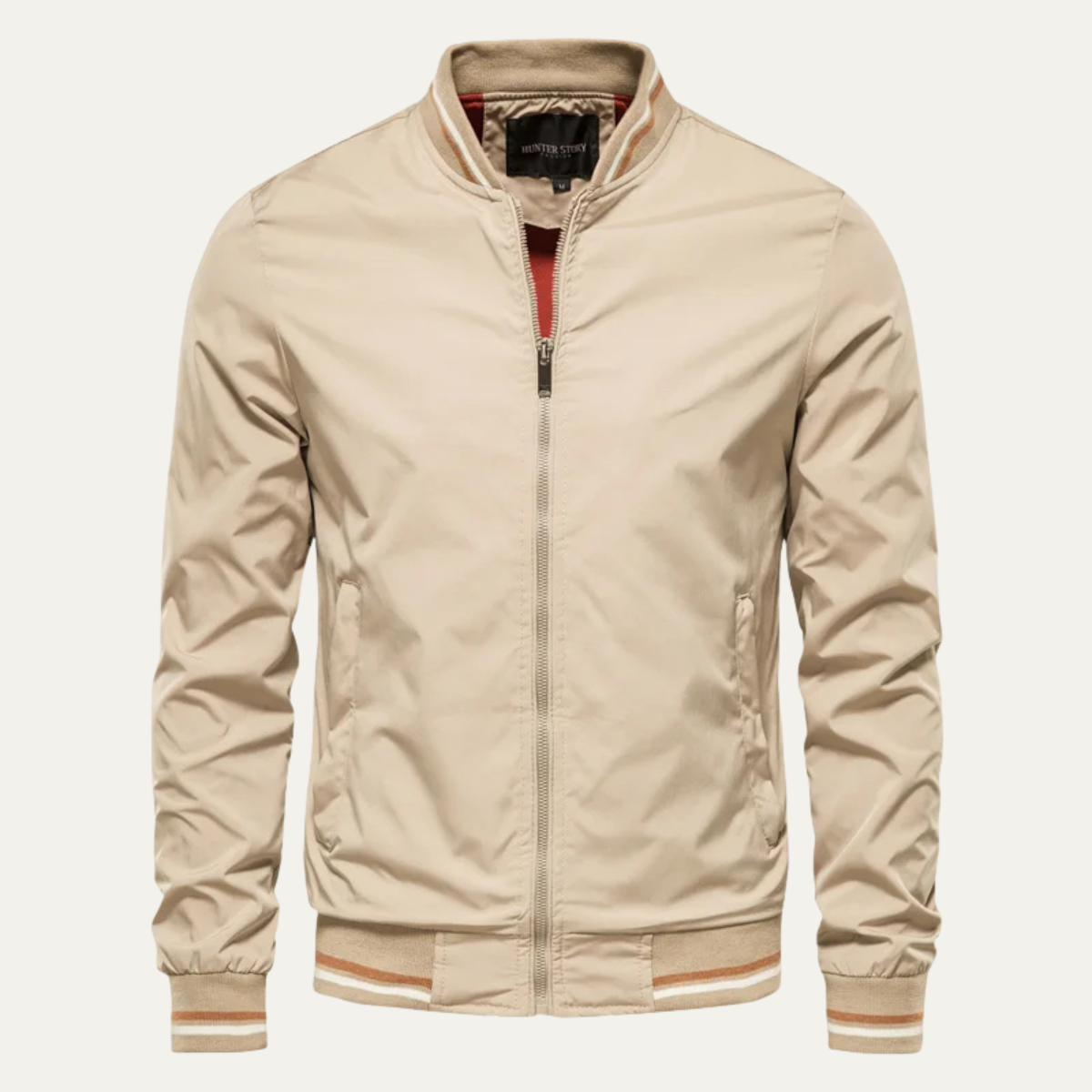 The Warwick Men’s Trendy Zip Up Lightweight Bomber Jacket 0