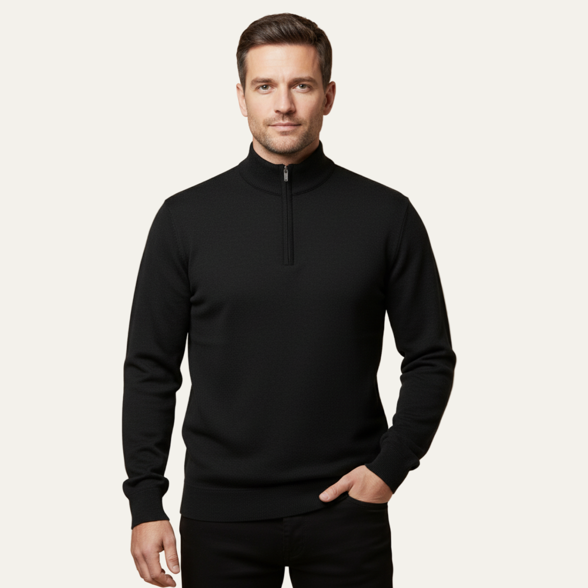 The Warwick Quarter Zip Jumper for Men 6
