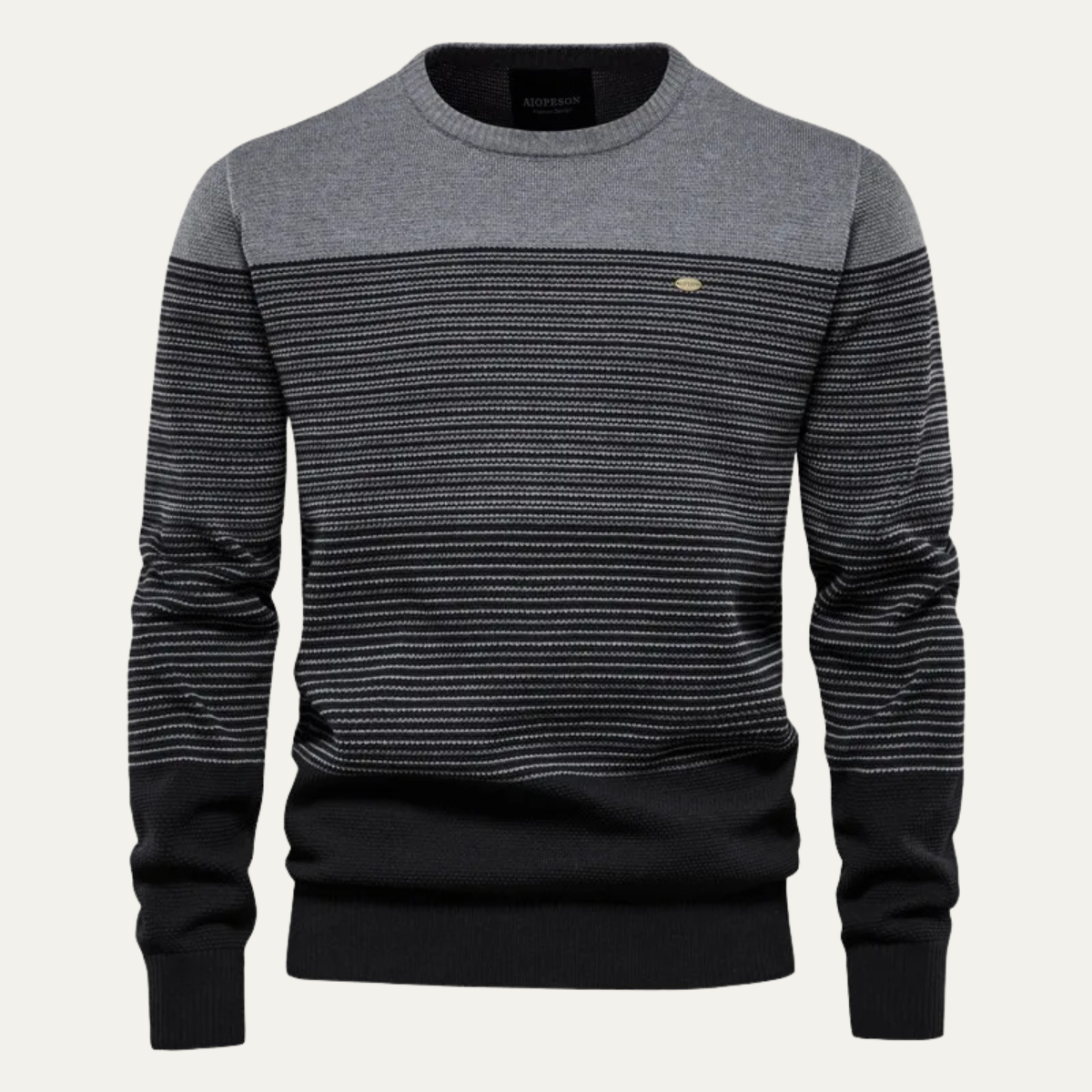 The Wembley Men’s Casual Crew Neck Striped Jumper 4