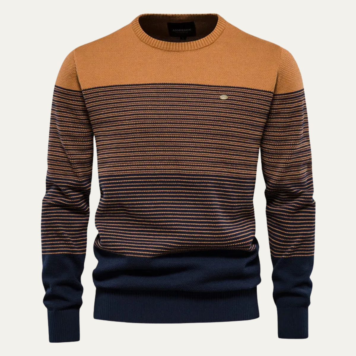 The Wembley Men’s Casual Crew Neck Striped Jumper 5