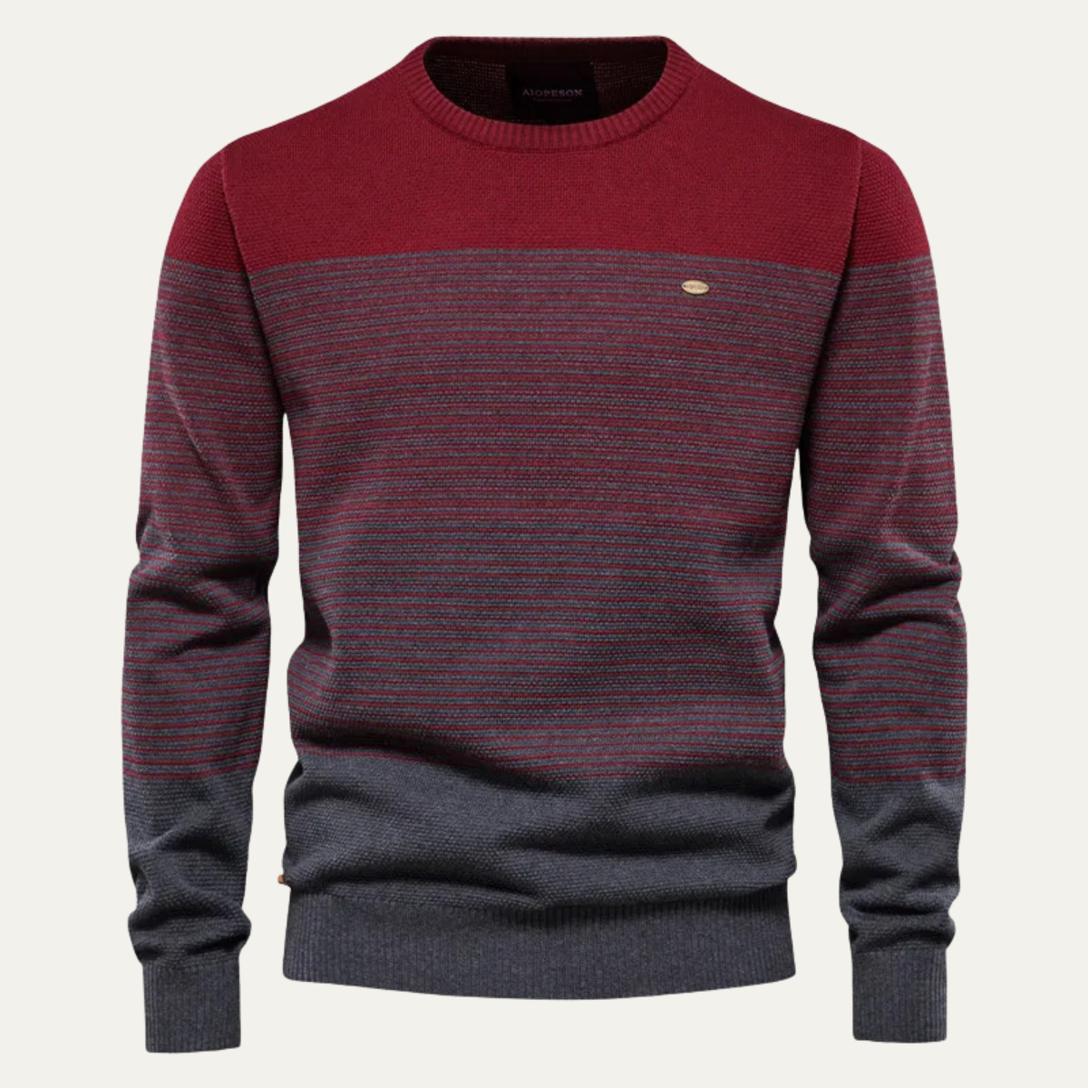 The Wembley Men’s Casual Crew Neck Striped Jumper 6