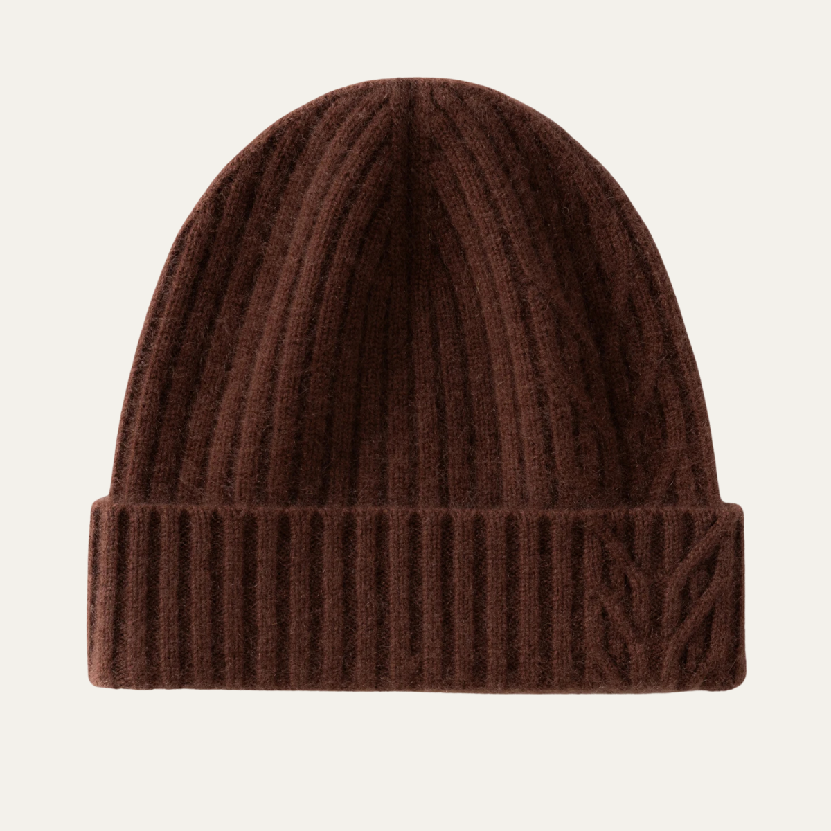 The Wentworth Men's Luxury Ribbed Knit Cashmere Beanie 0