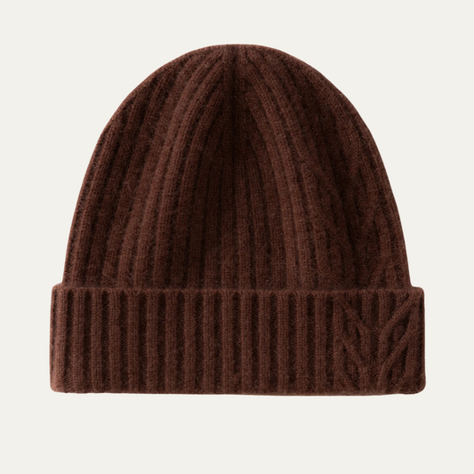 The Wentworth Men's Luxury Ribbed Knit Cashmere Beanie 0