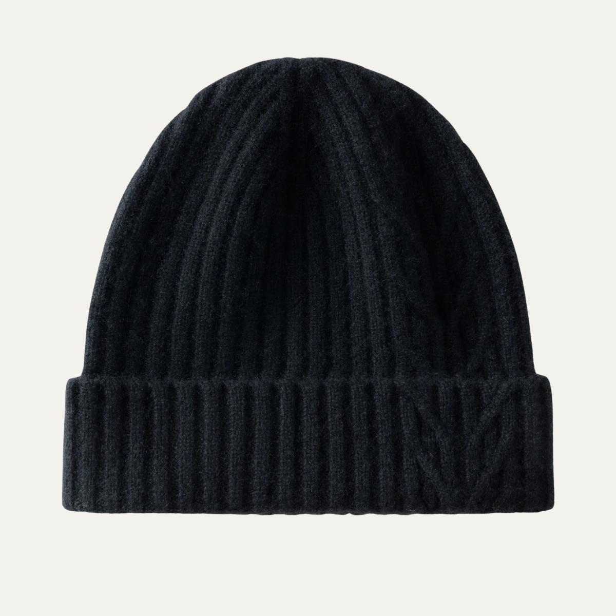 The Wentworth Men's Luxury Ribbed Knit Cashmere Beanie 5