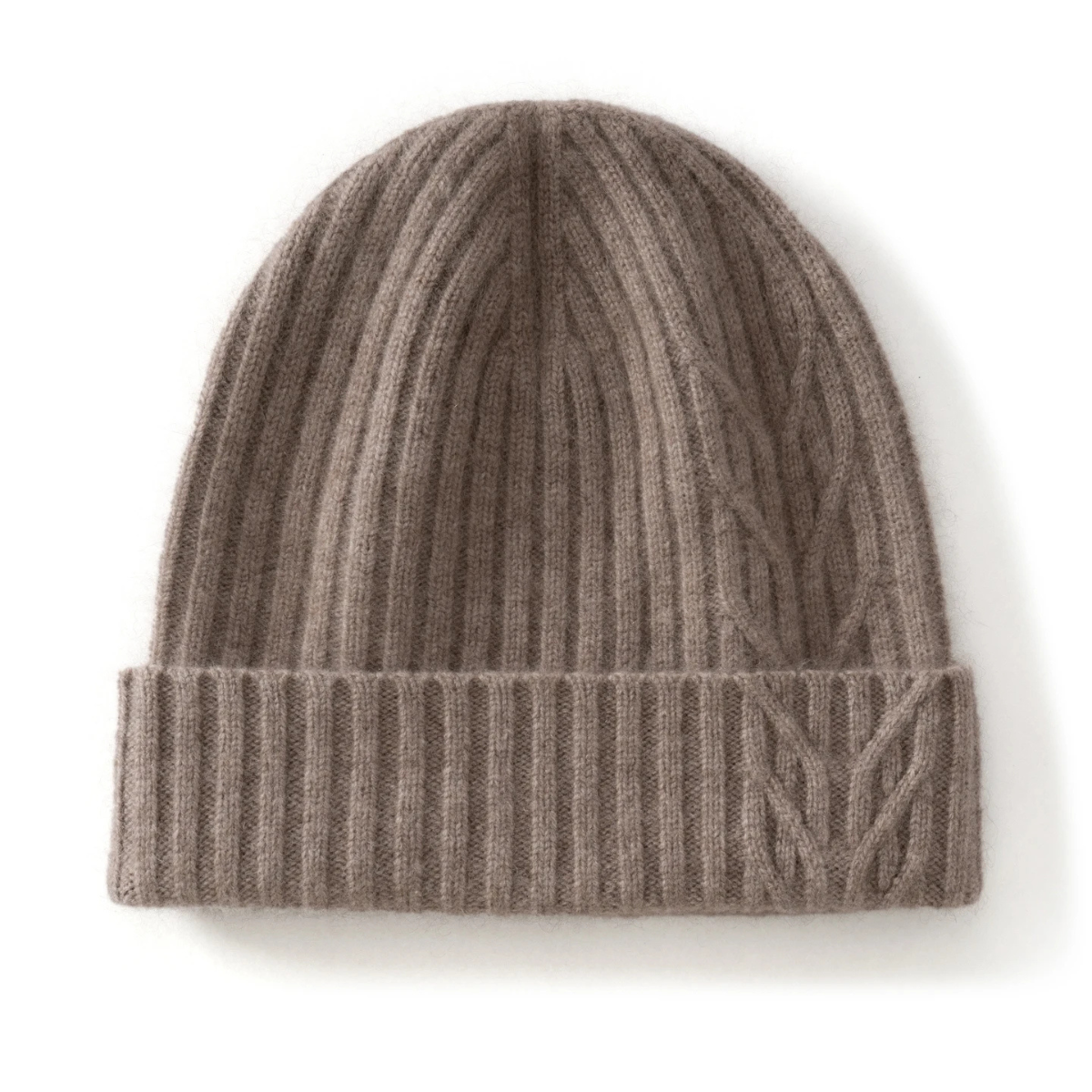 The Wentworth Men's Luxury Ribbed Knit Cashmere Beanie 7