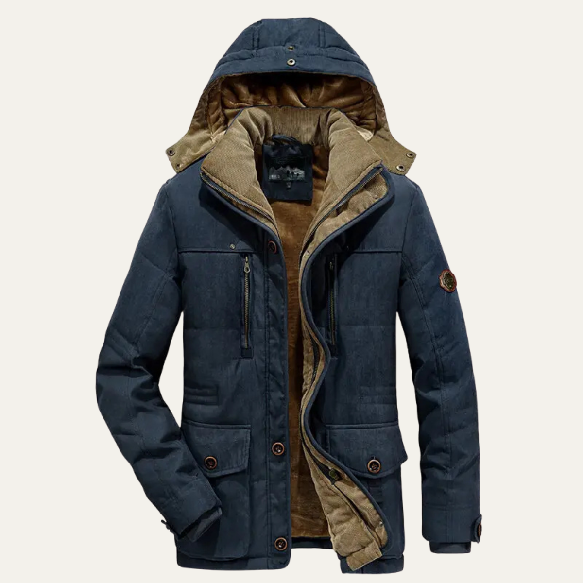 The Westbourne Men's Hooded Fleece Lined Winter Jacket 2
