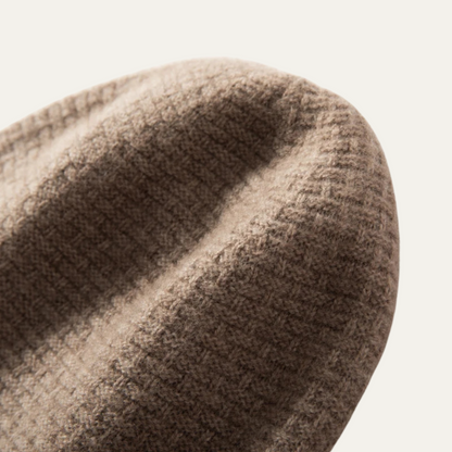The Westbury Trendy Ribbed Knit Cashmere Beanie 1