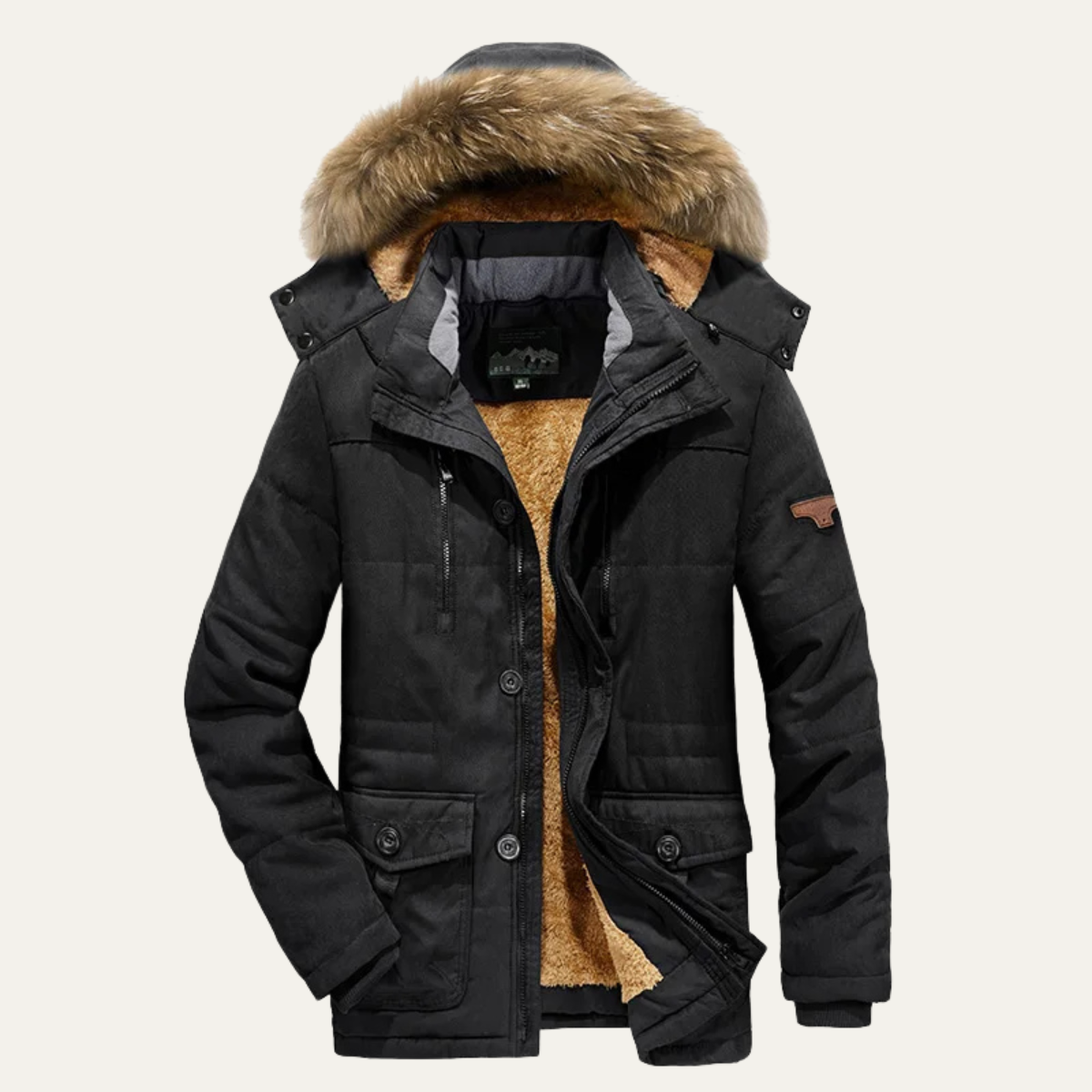 The Westminster Men's Warm Winter Parka Jacket with Fleece Lining 1