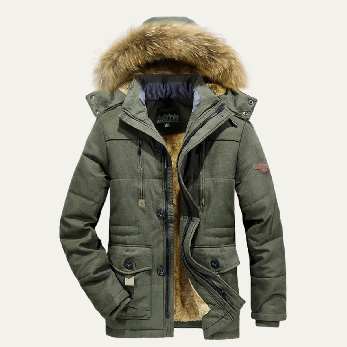 The Westminster Men's Warm Winter Parka Jacket with Fleece Lining 2