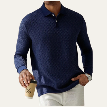 The Willowbrook Men’s Stylish Knit Polo Jumper 6