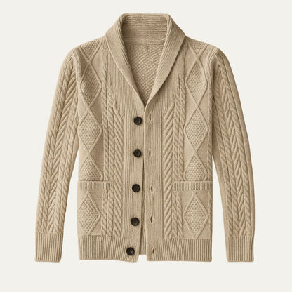 The Winchester 100% Cashmere Cardigan for Men 0