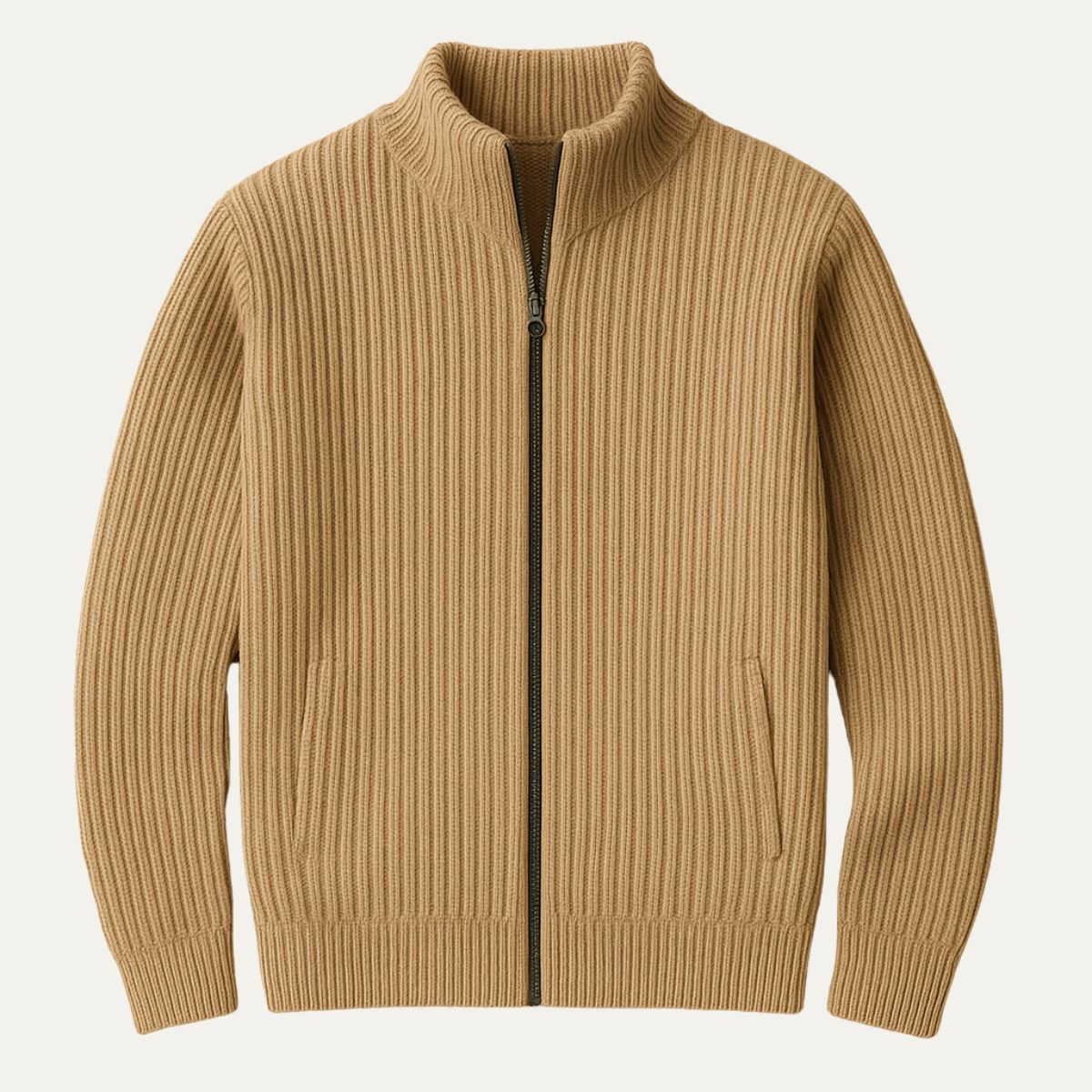 The Windsor Knitted Zip Up Cardigan 1