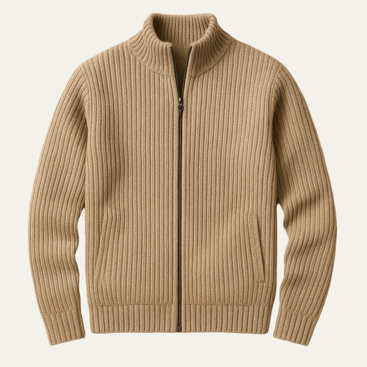 The Windsor Knitted Zip Up Cardigan 2