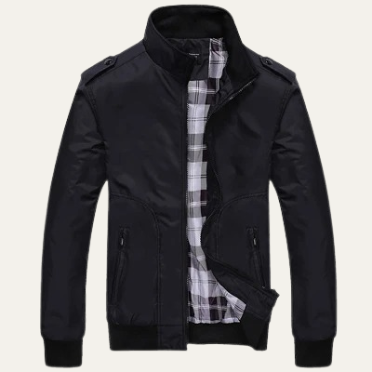 The  Firenze Men's Lightweight Stand Collar Bomber Jacket 0