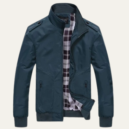 The  Firenze Men's Lightweight Stand Collar Bomber Jacket 11
