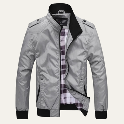 The  Firenze Men's Lightweight Stand Collar Bomber Jacket 11