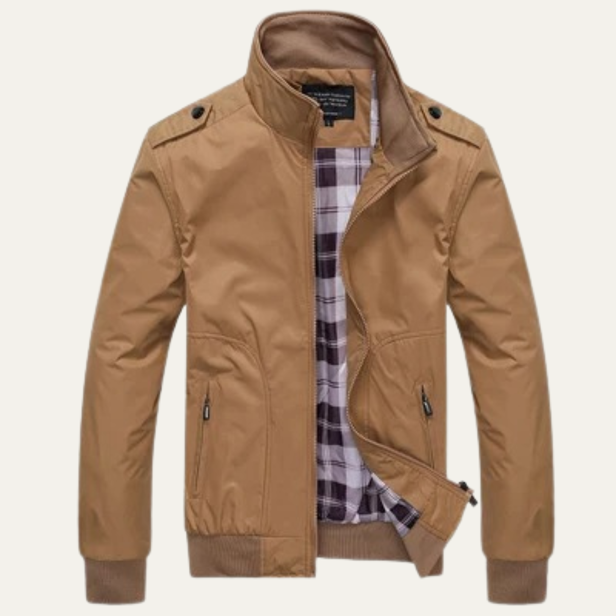 The  Firenze Men's Lightweight Stand Collar Bomber Jacket 9
