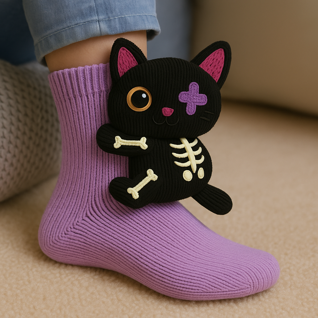 Cozy Fuzzy Animal Socks Slippers