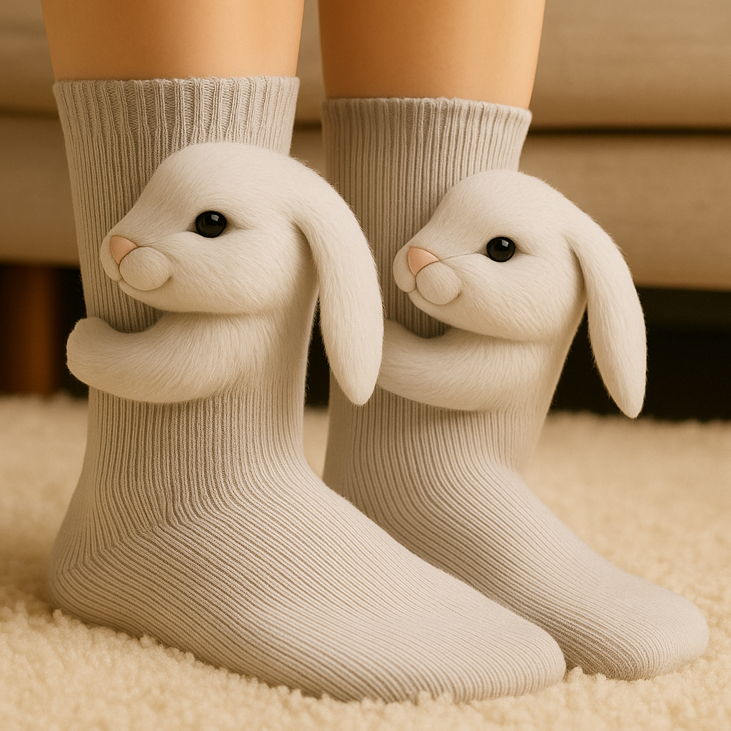 Cozy Fuzzy Animal Socks Slippers