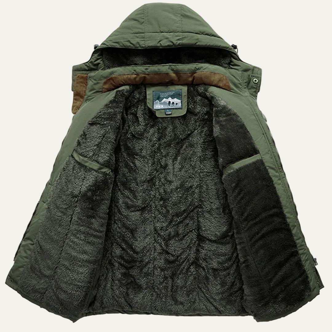 VogeLuxe | Men’s Warm Fur Lined Functional Parka Jacket