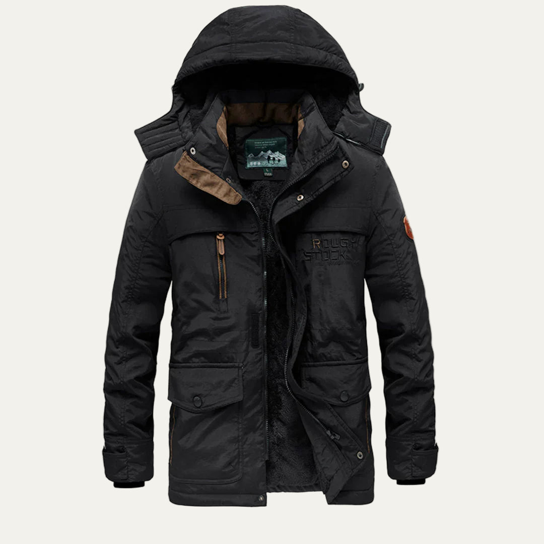VogeLuxe | Men’s Warm Fur Lined Functional Parka Jacket