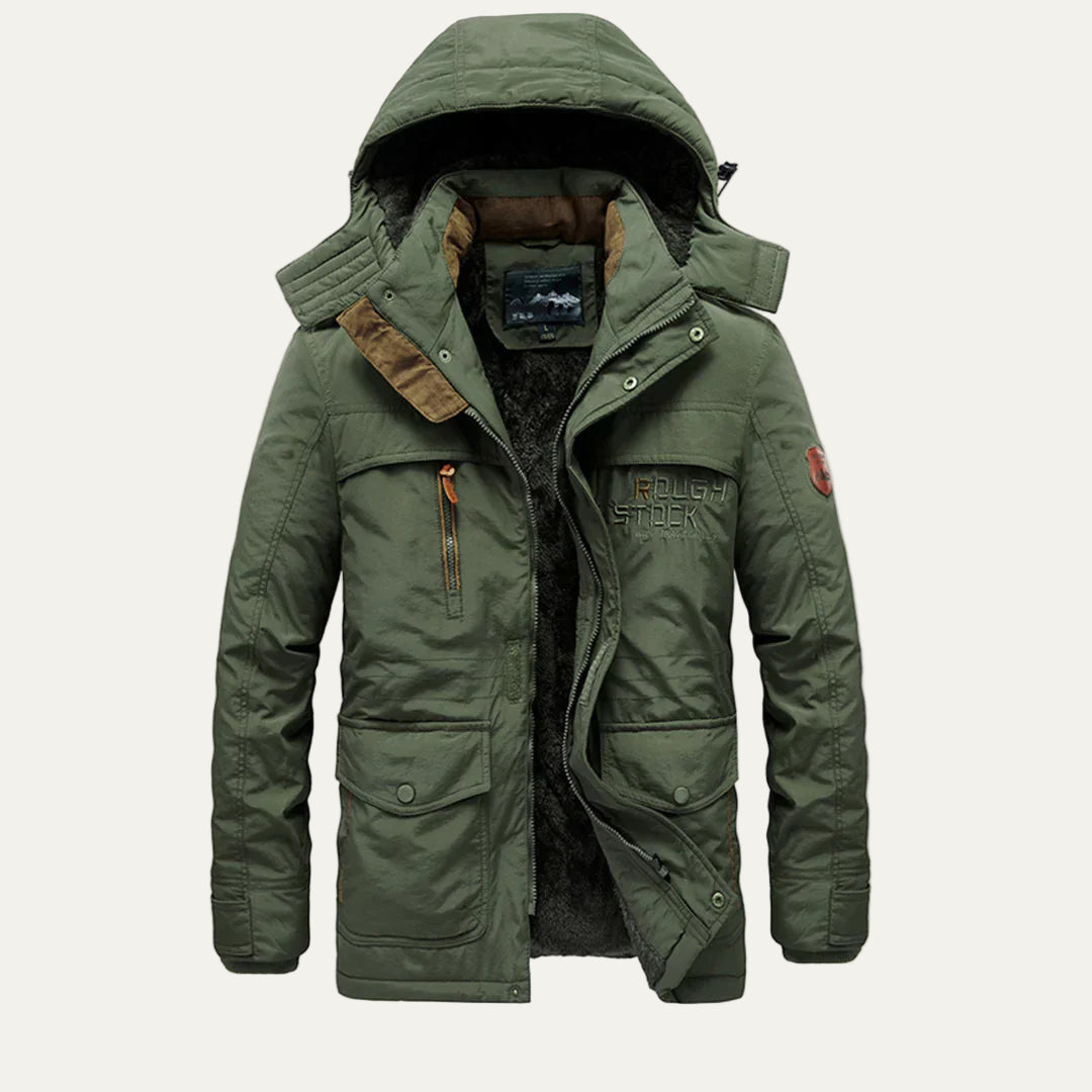 VogeLuxe | Men’s Warm Fur Lined Functional Parka Jacket