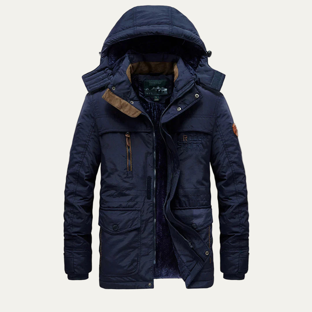 VogeLuxe | Men’s Warm Fur Lined Functional Parka Jacket
