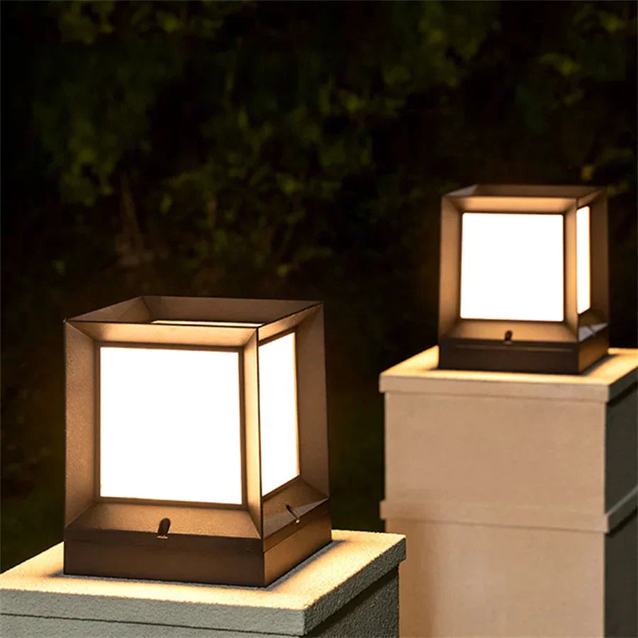 Contemporary Garden Post Lamp - VogeLuxe