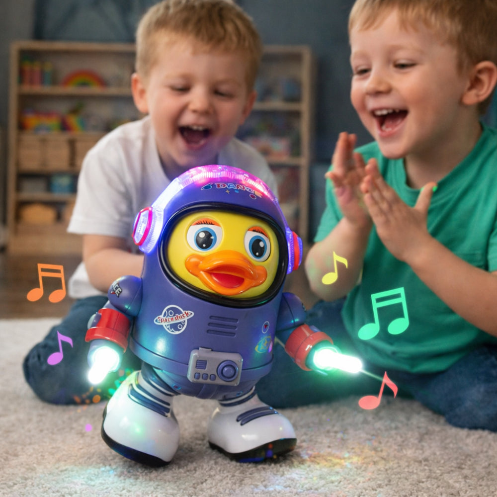Fun Singing Space Duck Toy Figure - VogeLuxe