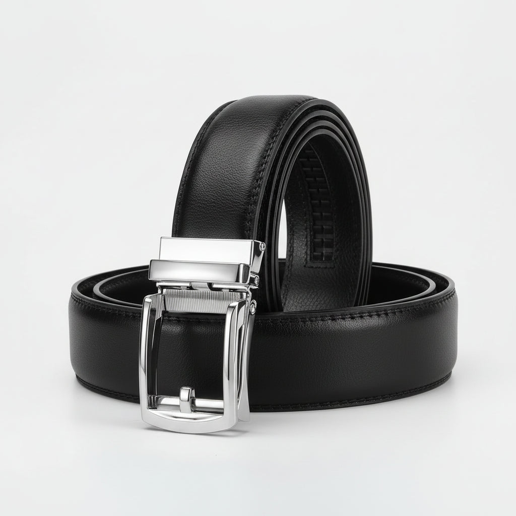 Flexible Leather Belt Easy Buckle Comfort Fit - VogeLuxe