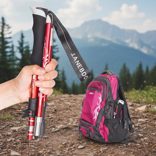 Collapsible Lightweight Aluminum Hiking Poles - VogeLuxe