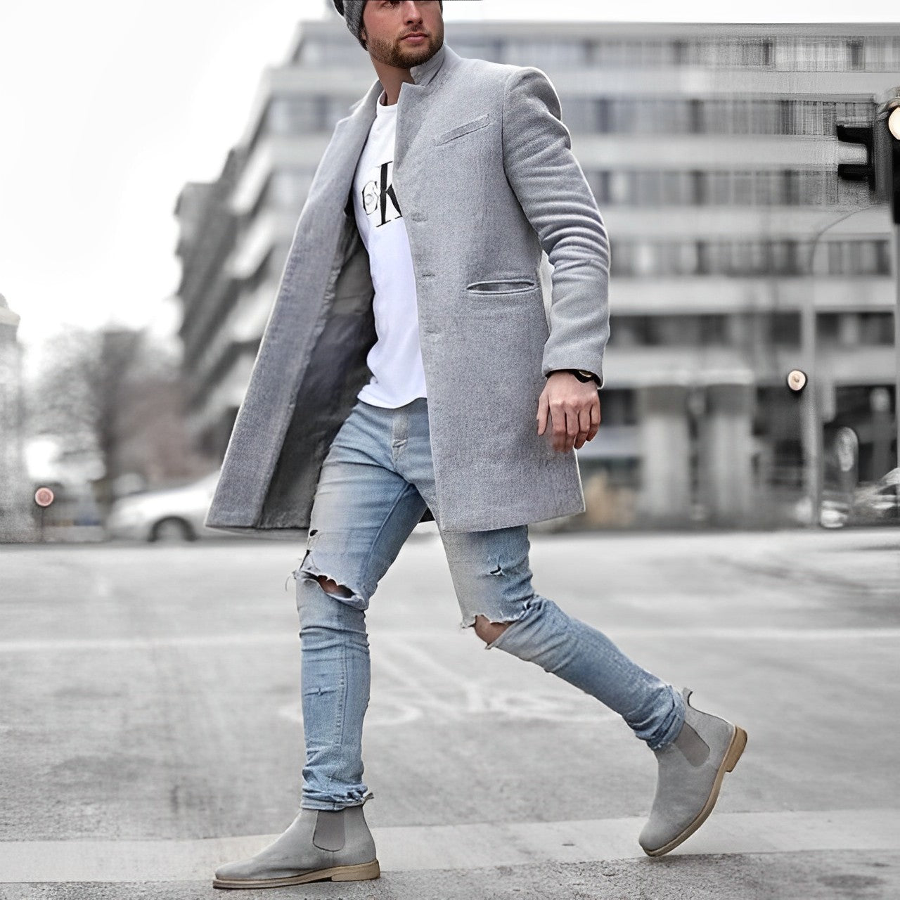 Teddy | Men's Tailored Fit Winter Coat - VogeLuxe