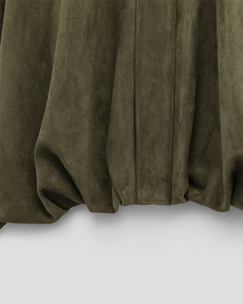 VogeLuxe | Women’s Faux Suede Collared Jacket