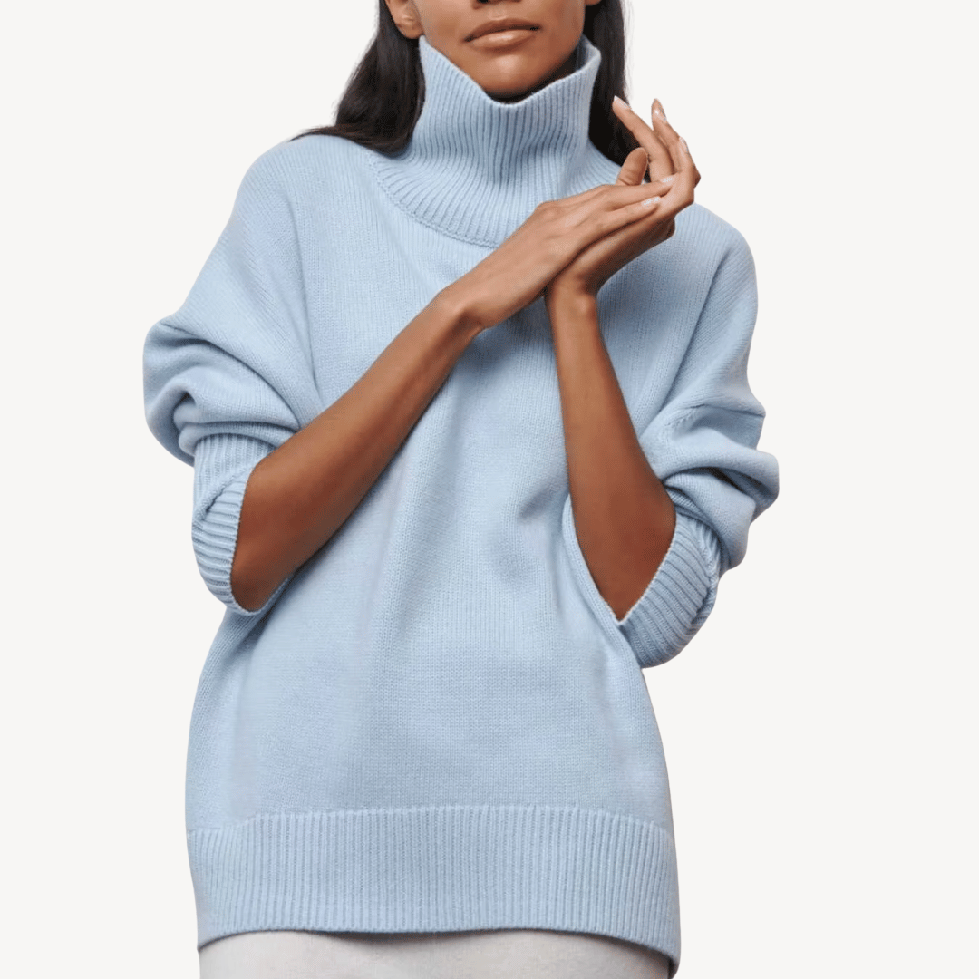 VogeLuxe | Women’s Oversized Turtleneck Sweater