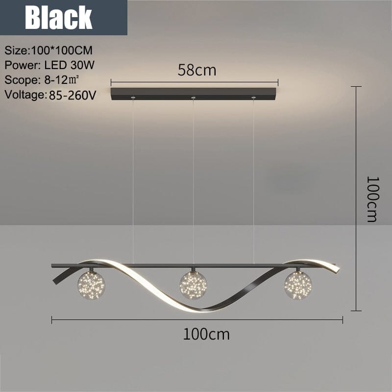 Luxury Curved Crystal Chandelier