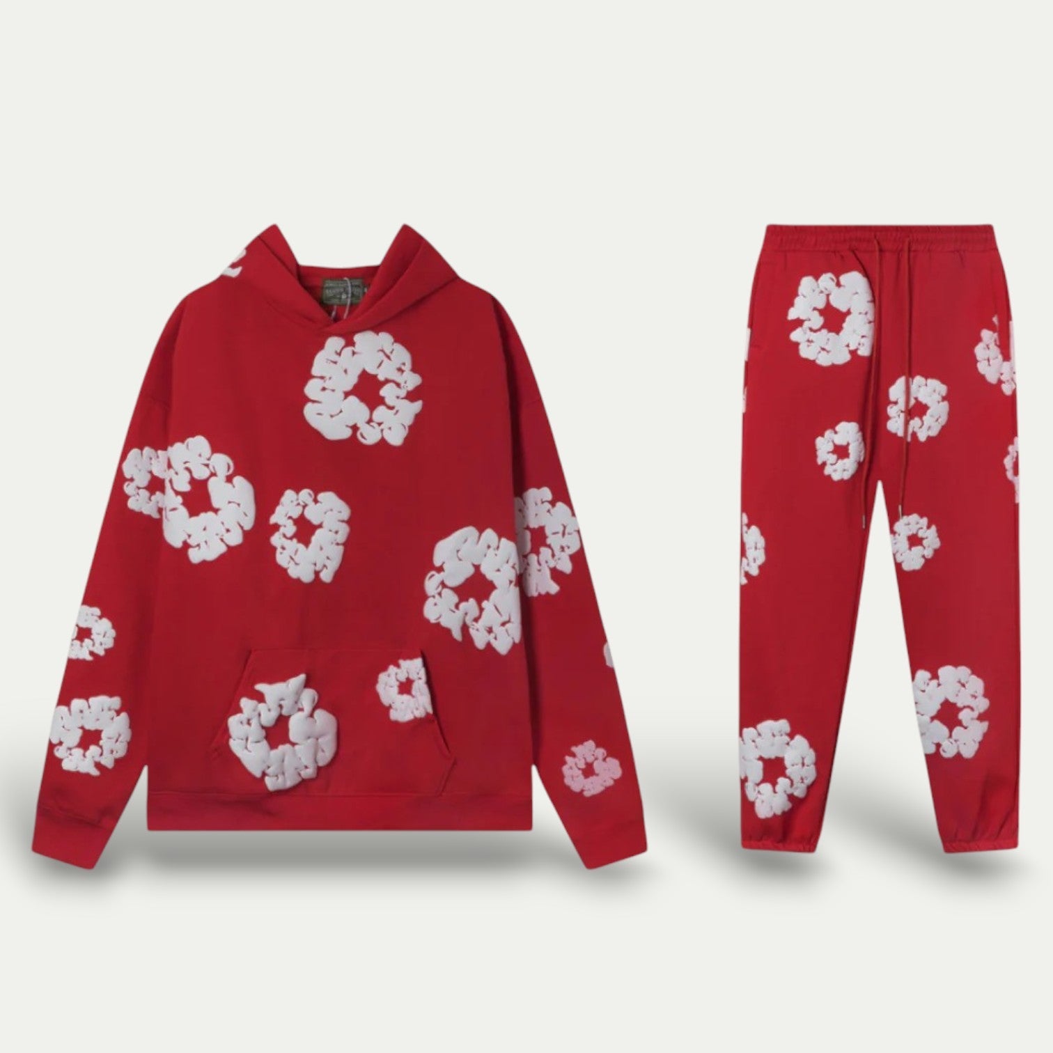 Unisex Cotton Wreath Hoodie And Jogger Tracksuit 2