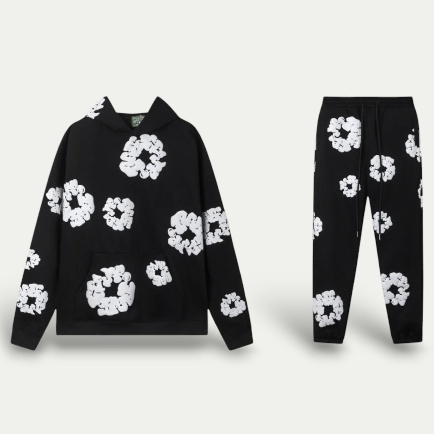 Unisex Cotton Wreath Hoodie And Jogger Tracksuit 3