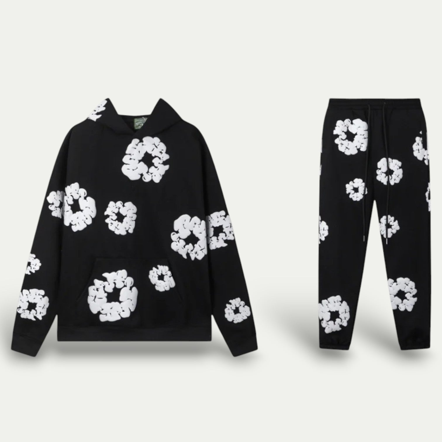 Unisex Cotton Wreath Hoodie And Jogger Tracksuit 3