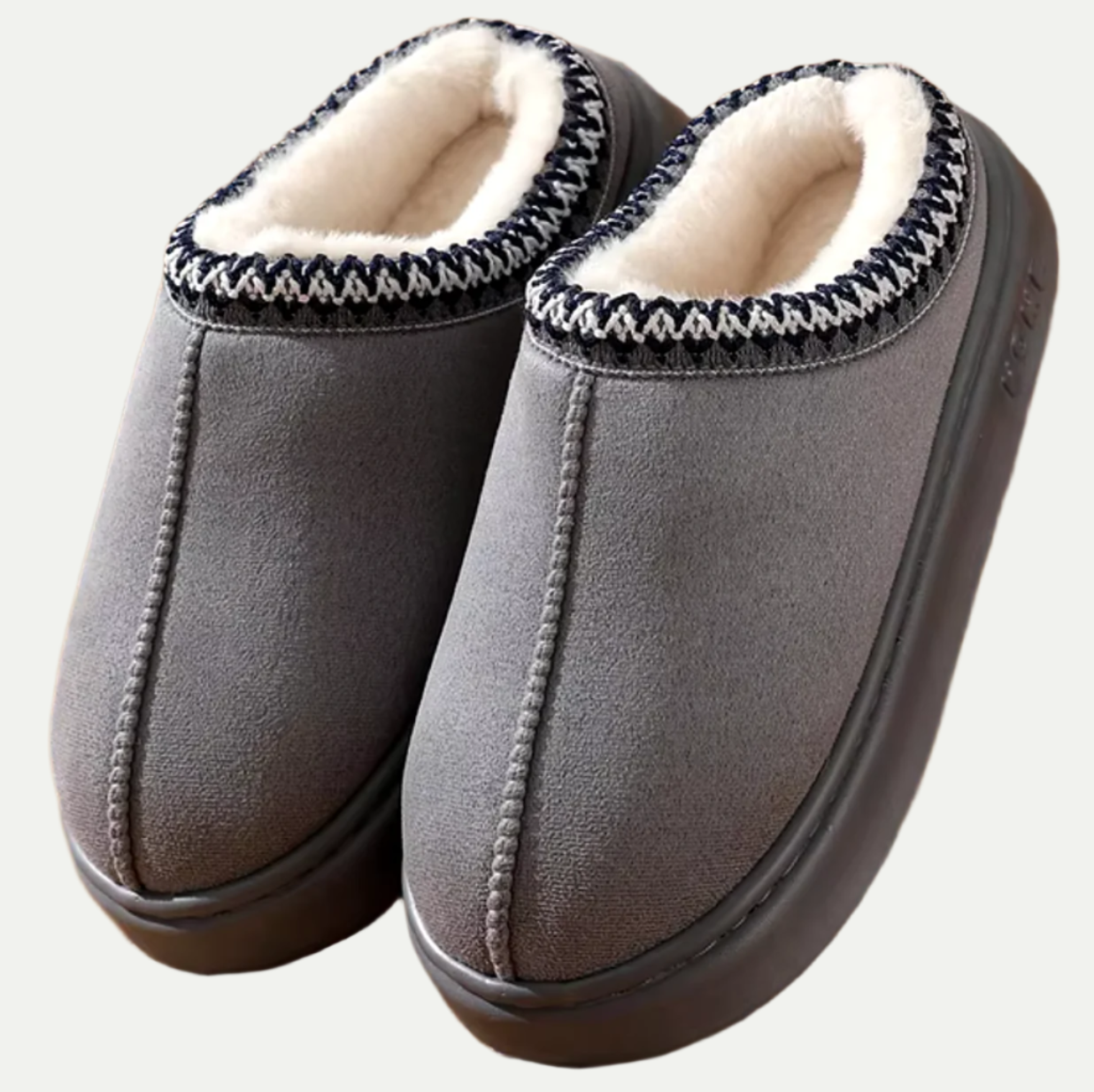 Unisex Indoor Slippers with Embroidered Trim – All-Season Comfort Foot Wear 2