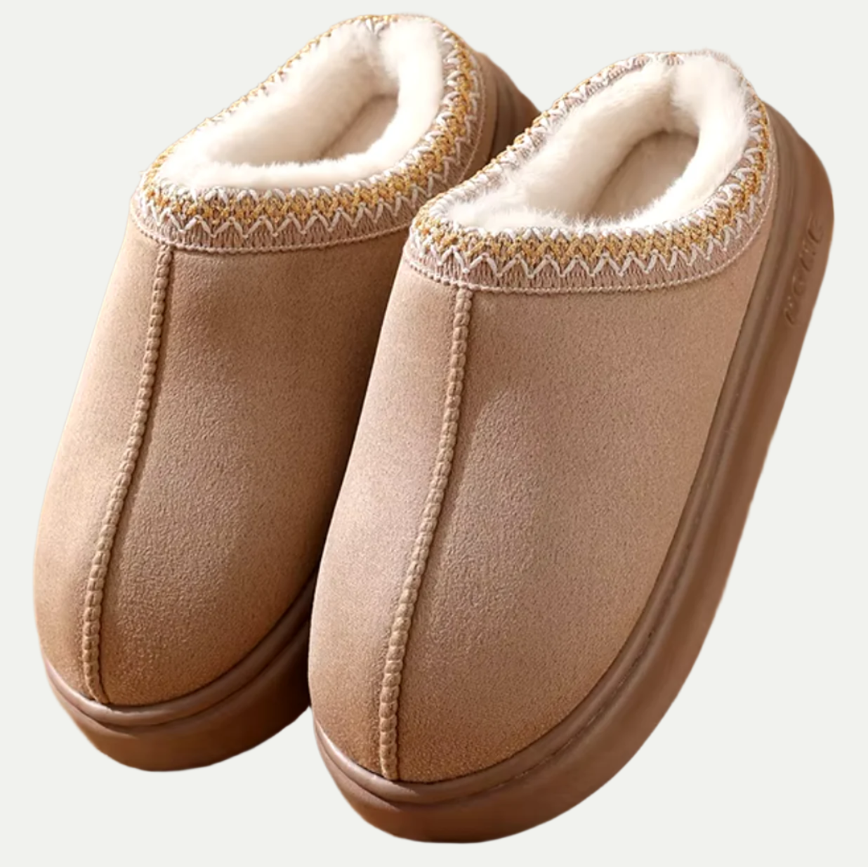 Unisex Indoor Slippers with Embroidered Trim – All-Season Comfort Foot Wear 3